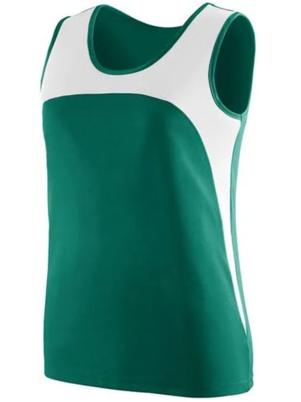 Augusta Sportswear Moisture Management Tank Top - Dark Green/White